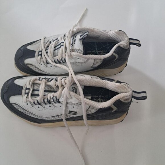 Skechers Shape-Ups Toning Walking Shoes Size 7.00 women white navy - Picture 5 of 6